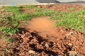 Yard leak detected and repaired in Kennesaw, GA.